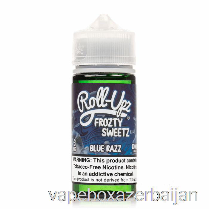 Vape Smoke Blue Raspberry ICE - Juice Roll-Upz E-Liquid - 100mL 3mg